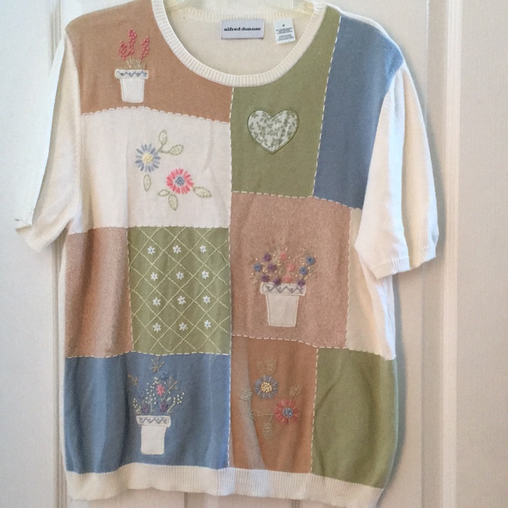 FINAL MARKDOWN Ladies Alfred dunner country chic top medium